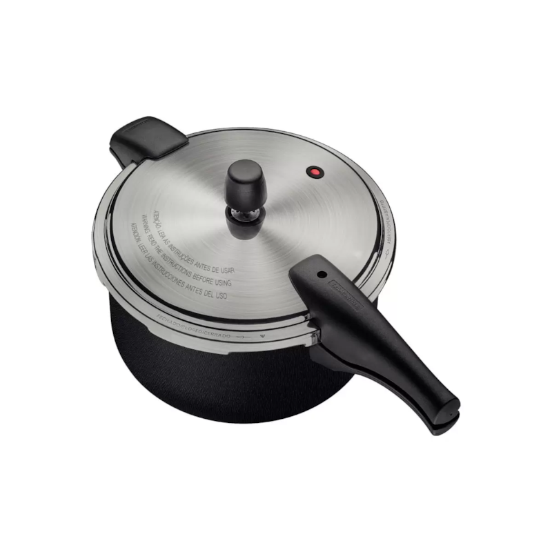 Panela de Pressao Tramontina 6,0l 24cm Antiaderente Vancouver Preto