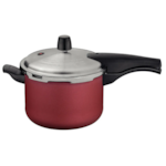 Panela de Pressao Tramontina Vancouver Effect 20cm 4,5L em Aluminio com Revestimento e Antiaderente Starflon Max Vermelho 