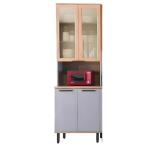 Paneleiro Telasul Castanha 700mm Cinza/Freijo