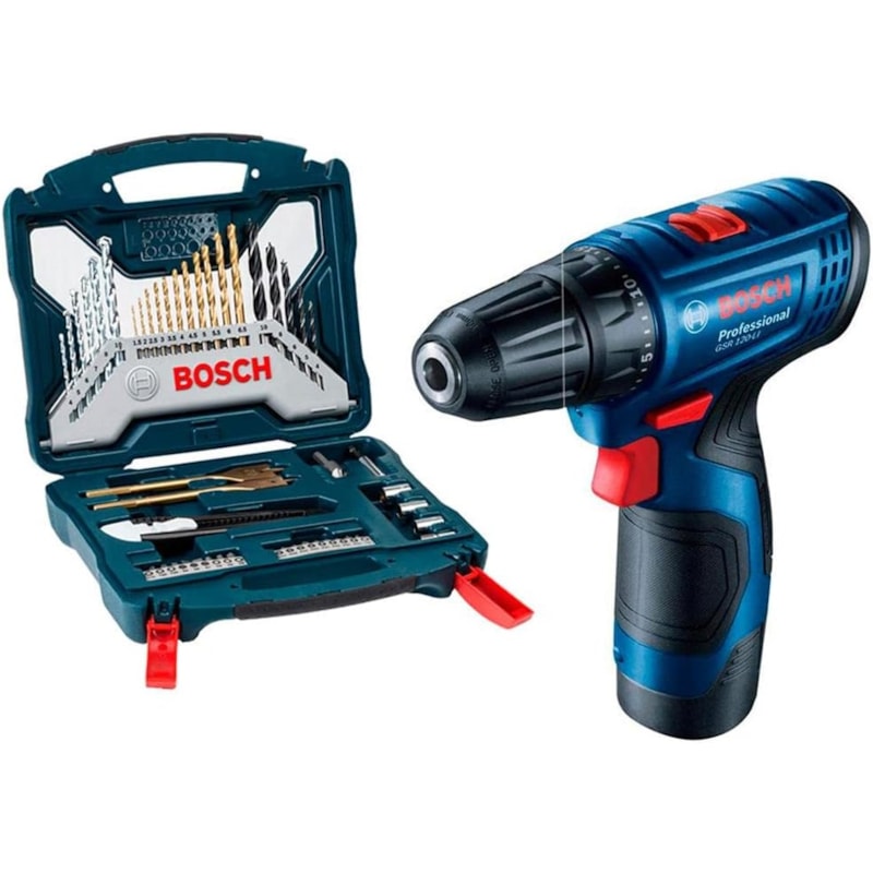 Parafusadeira e Furadeira Bosch 12V GSR 120-LI 1 Bateria e Maleta