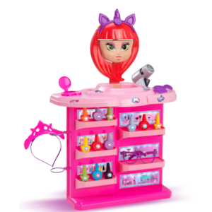 Penteadeira Infantil Magic Toys Meg Rosa com Cadeira e Espelho