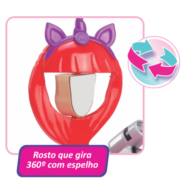 Penteadeira Infantil Magic Toys Meg Rosa com Cadeira e Espelho-6f58d628-88c8-45d2-8f4c-ab02860ed7f1
