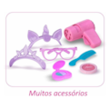 Penteadeira Infantil Magic Toys Meg Rosa com Cadeira e Espelho-7083921d-9e48-4f43-993e-29cb3babc3d5