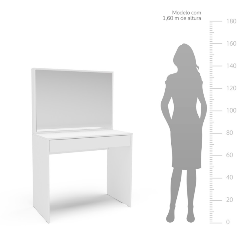 Penteadeira Politorno Virgínia Branco com Espelho-abadfdaf-f625-49d9-ae83-c931decc31e8