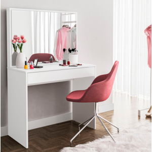 Penteadeira Politorno Virgínia Branco com Espelho