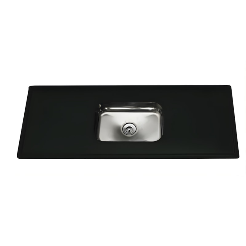 Pia Decoralita Granito Sintetico 12L Bojo Inox 150X54 Verde Romano-b824ed42-d024-4742-ac88-a3642d598e98