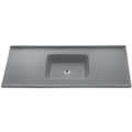 Pia Decoralita Premium 11L Granito 150X54 Cinza Real-548a3159-010e-48ad-b99c-ecddbab0c763