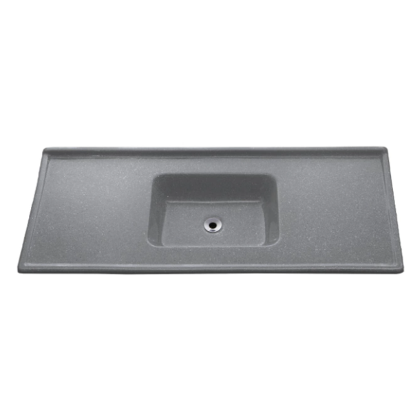 Pia Decoralita Premium 11L Granito 150X54 Cinza Real-3899377a-df79-49e2-92f6-dad84dde1f07