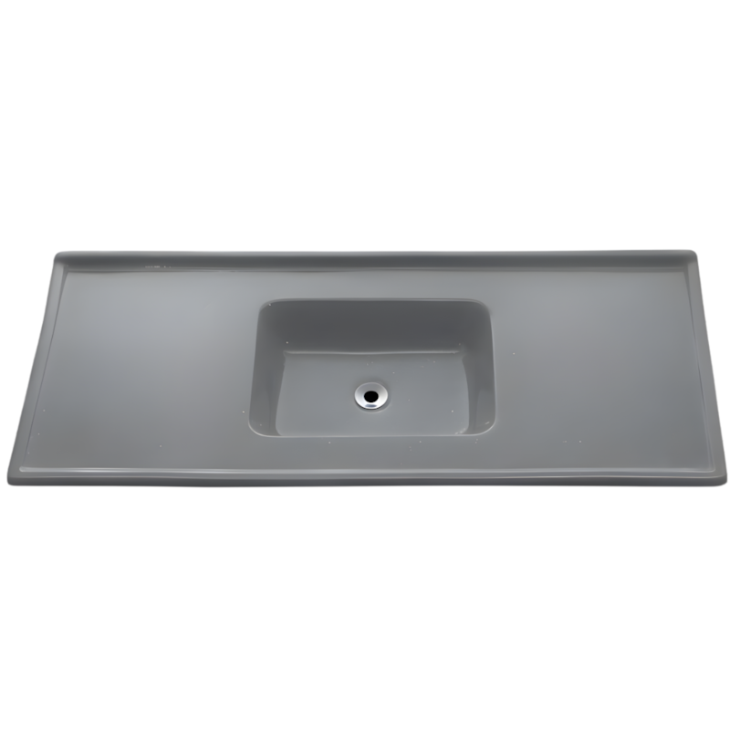 Pia Decoralita Premium 11L Granito 150X54 Cinza Real-f319ce11-9859-411d-aa03-41f585399442