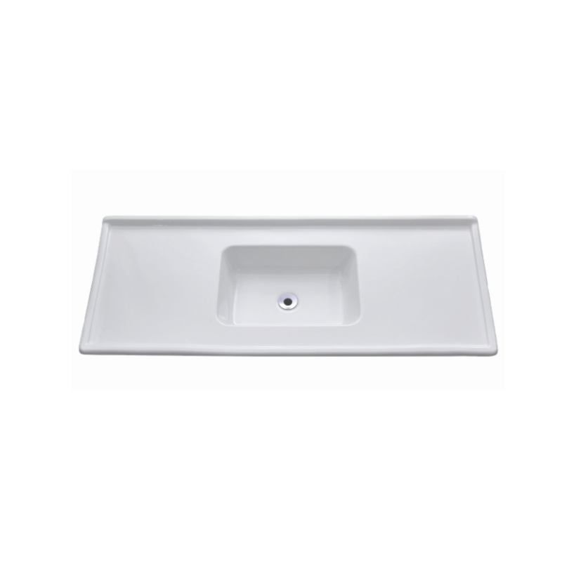 Pia Decoralita Premium 11L Marmore 150X54 Branco Gelo