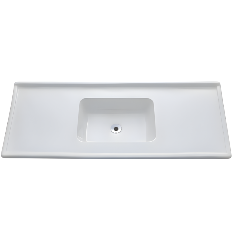 Pia Decoralita Premium 11L Marmore 150X54 Branco Gelo-d06bd229-f497-49c7-9a48-bfd18d93870a