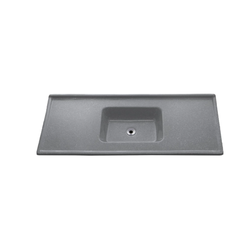 Pia Decoralita Premium 8,5L Granito 100X50 Cinza Real