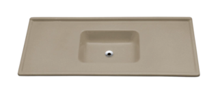 Pia Decoralita Premium 8,5L Granito 100X50 Marrom Imperial