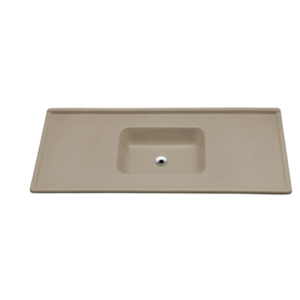 Pia Decoralita Premium 8,5L Granito 120X54 Marrom Imperial