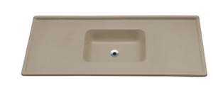 Pia Decoralita Premium 8,5L Granito 120X54 Marrom Imperial