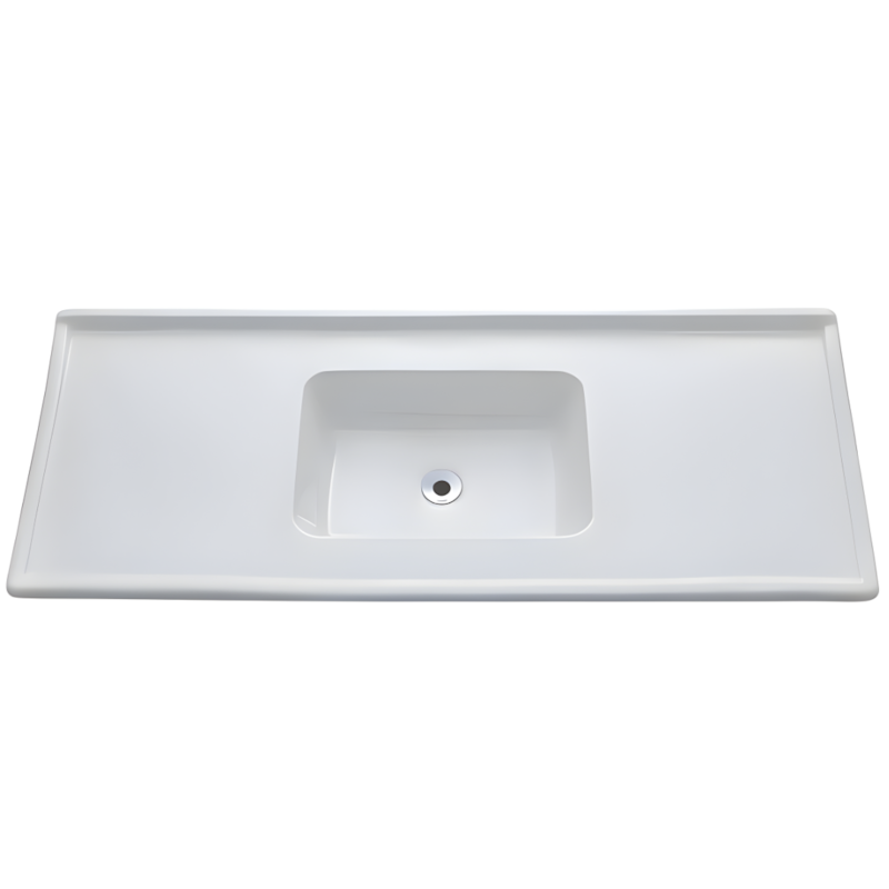 Pia Decoralita Premium 8,5L Marmore 120X54 Branco Gelo-39e51672-e0ad-4700-b41e-cfe5ea773662