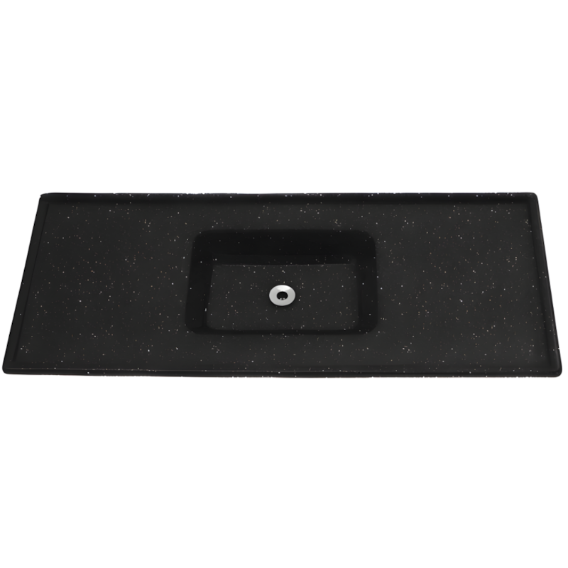Pia Decoralita Premium Granito Sintetico 150X54 Preto Absoluto-90dac77e-72a2-4b87-a3b3-0f4730b2fe98