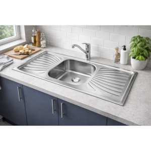 Pia Inox Concretada 1,20M 1 Cuba Forminox.