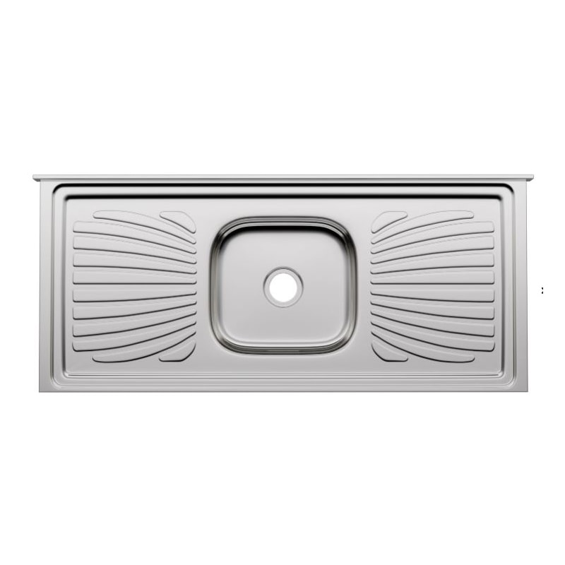 Pia Inox Concretada 1,20M 1 Cuba Forminox.