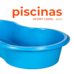 PIiscina Afort Feijao 1000L sem Tampa Azul