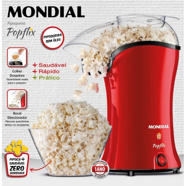 Pipoqueira Mondial PP-03 127V/60HZ Vermelho-6ab5c3ab-5ea1-44cd-b31c-7c6f2d2ec31a