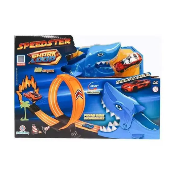 Pista Loop de Brinquedo Macro para Carrinhos de Plasticos Dino e Shark-1c54e660-12a8-4b48-8768-a6ef7e5eda3f
