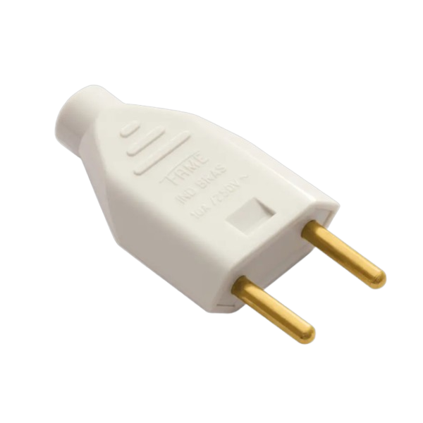 Plugue Fame 2P Macho 10A/250V Cinza-ca28c264-2473-4cf8-8207-9840b478124a