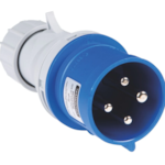 Plugue Movel Industrial Tramontina 3P+T 32A 220-250V 9H IP44Azul