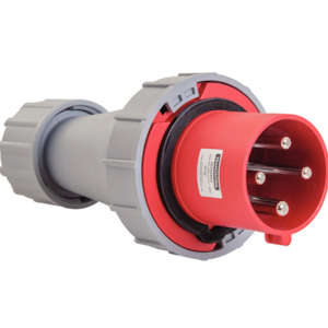 Plugue Movel Industrial Tramontina 3P+T 63A 380-415V 6H IP67Vermelho