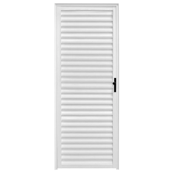 Porta CLM Aluminio Branco 80X210 Veneziana Direito Premium-1beacbcb-e76f-4756-83e3-9341d3a0cdc3