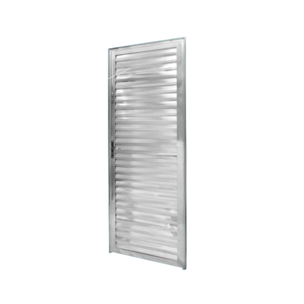 Porta CLM Aluminio Natural 60X210 Veneziana Direita Premium-66dfb74e-7d38-4018-abe5-82930e524a4e
