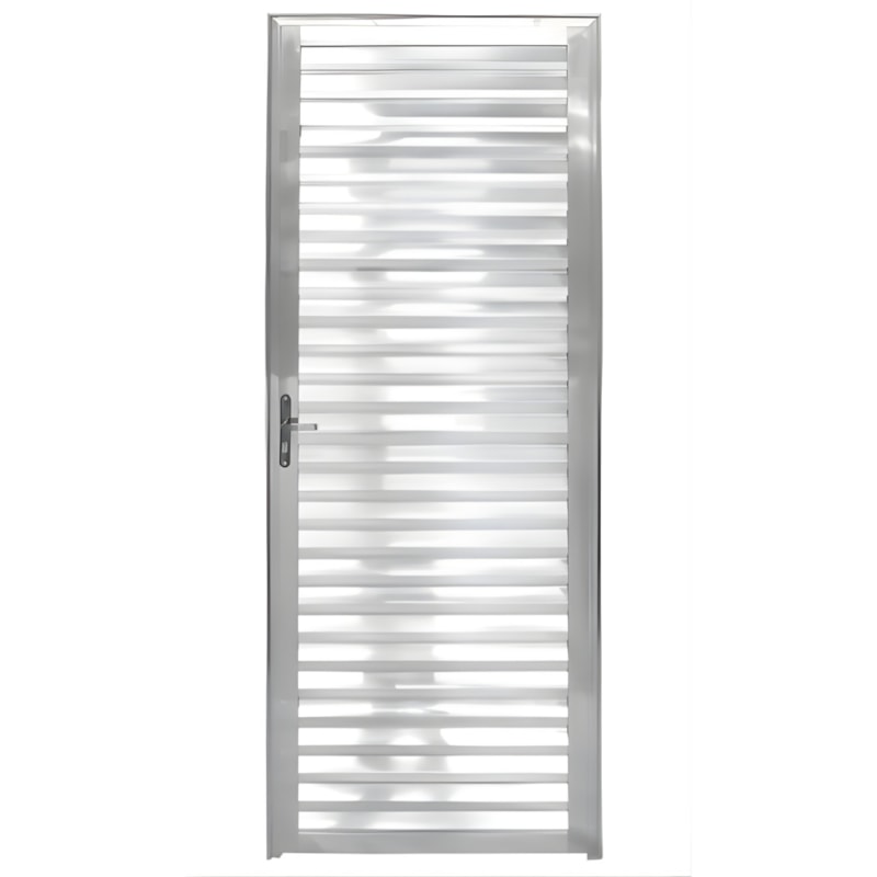 Porta CLM Aluminio Natural 70X210 Veneziana Direito Premium-a8de9022-a906-41b3-8403-10b4067707c7