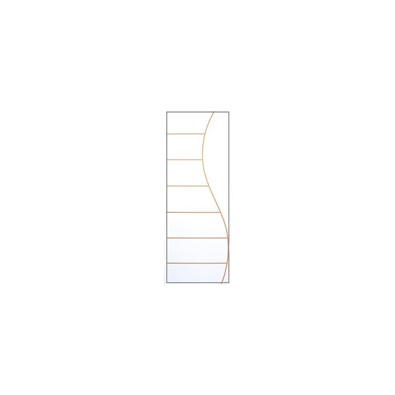 Porta Modelo CLM Prensada Branco 60X210 Desenho 02