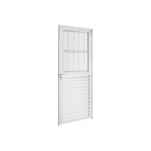 Porta Quality Postigo Home 0,80x2,10m de Alumínio Branco com Vidro Canelado – Lado Direito-cf1e3d45-1b46-4e90-8a16-992e155f7dd6