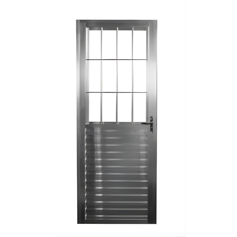 Porta Quality Postigo Home 0,80XA2,10M Lado Direito de Aluminio Branco de Vidro Canelado-742f51fa-ec92-450f-b10b-01abe70b9e4d