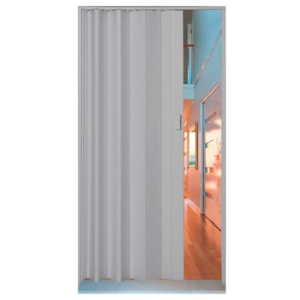 Porta Sanfonada Duda 0,62CMX2,10M PVC Cinza Claro