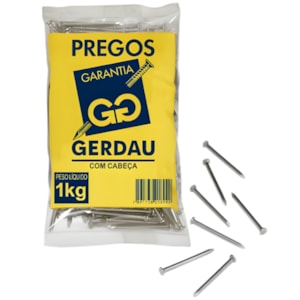 Prego com Cabeca Gerdau 16X27 2.1/2X12
