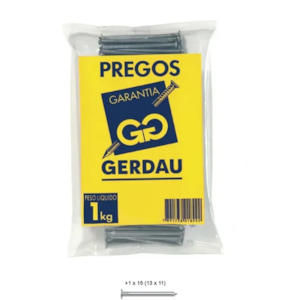 Prego Gerdau CCAB 13x11-1x15 POL CX 20