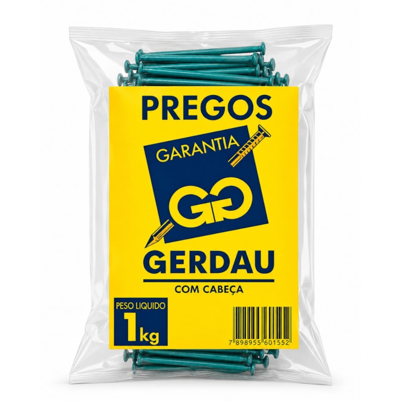 Prego Gerdau CCAB 15X27-2.1/2X13 POL CAIXA 20-50782df8-aab0-40de-8656-f157e36eee5c