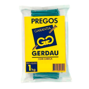 Prego Gerdau CCAB 15X27-2.1/2X13 POL CAIXA 20