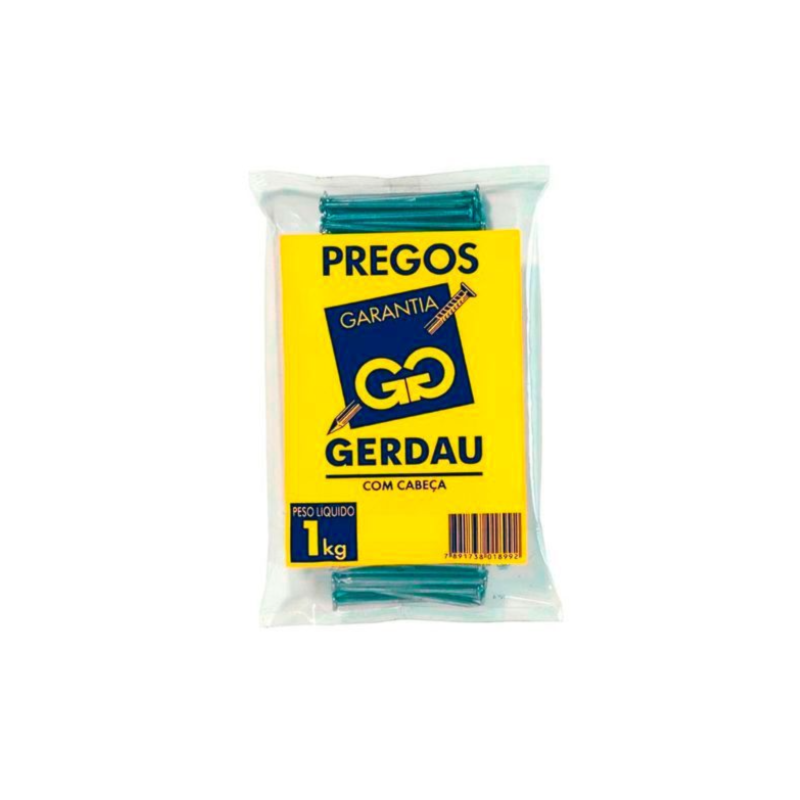 Prego Gerdau CCAB 15X27-2.1/2X13 POL CAIXA 20