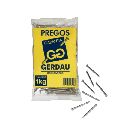 Prego Gerdau CCAB 19x39-3.1/2x9 POL CX 20 