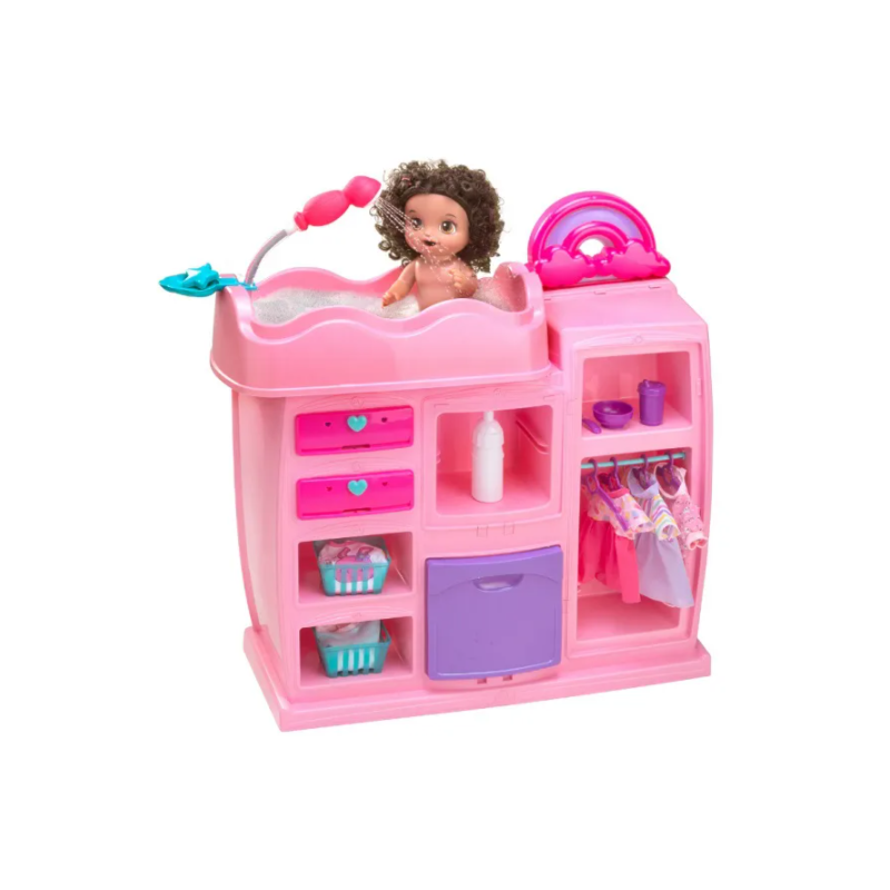 Quarto dos Sonhos Magic Toys 2 em 1 Rosa Infantil com Acessórios