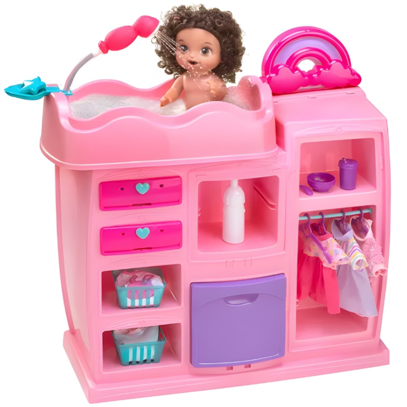 Quarto dos Sonhos Magic Toys 2 em 1 Rosa Infantil com Acessórios