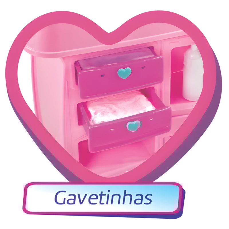 Quarto dos Sonhos Magic Toys 2 em 1 Rosa Infantil com Acessórios