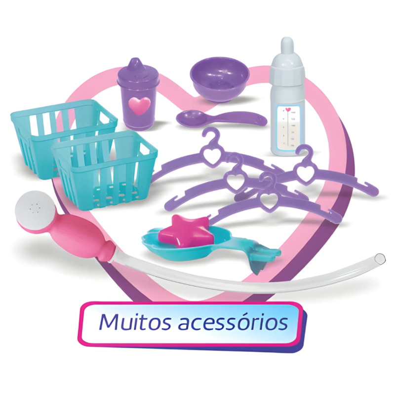 Quarto dos Sonhos Magic Toys 2 em 1 Rosa Infantil com Acessórios-75b997d0-58dc-4278-8a24-b2212ff22837