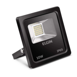 Refletor Elgin Led 10W 6500K Preto