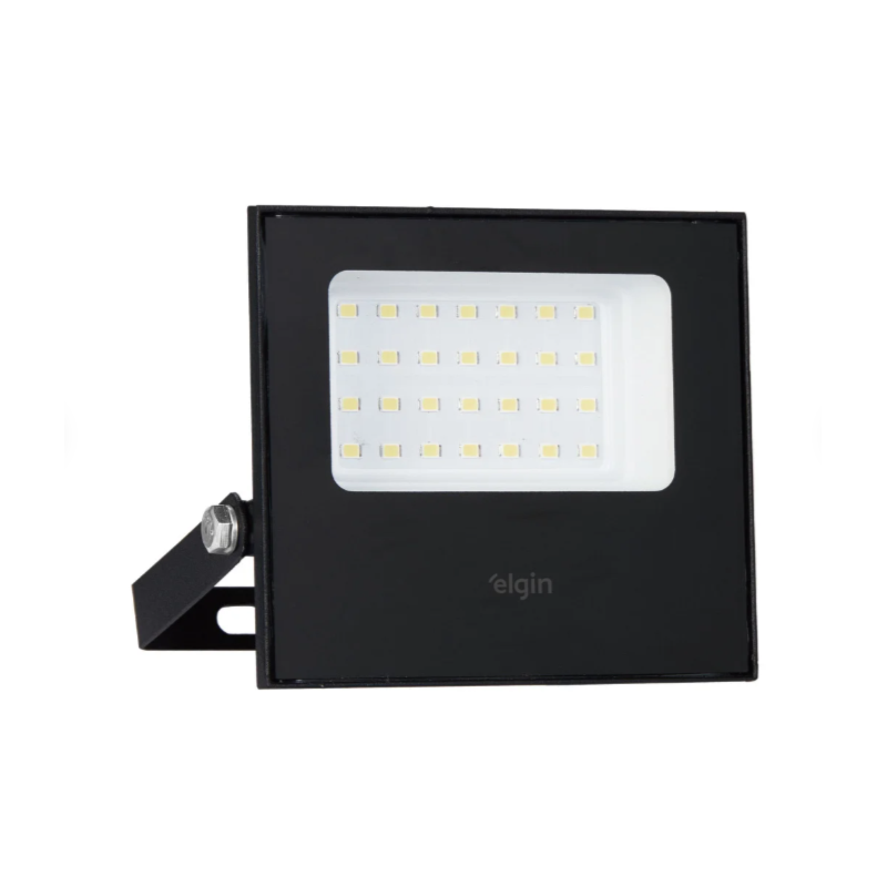 Refletor LED Elgin 50W 6500K Preto – Alta Potência e Economia de Energia