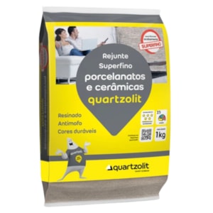 Rejunte Quartzolit Porcelanato Cinza Platina 1kg