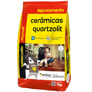 Rejunte Quartzolit Weber Flex 1KG Cinza Artico